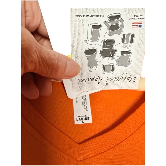 New Miami Dolphins Orange V-Neck Hoodie Dress Sz L NFL Licensed - Picture 5 of 5